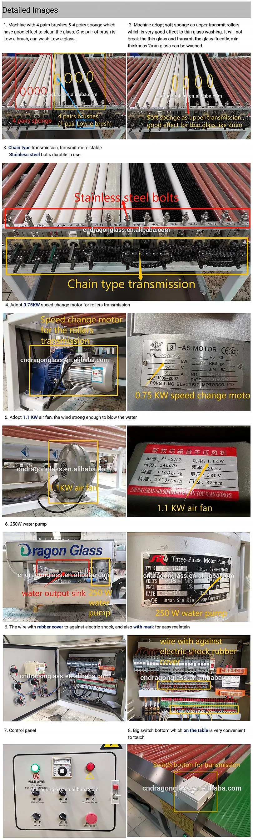 1.6m Horizontal Glass Flat Edger & Variable Miter Shape Mitering Pencil Beveling Washing Notching Drilling Sandblasting Breaking Polishing Edging Machine